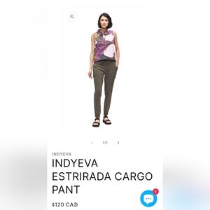 Indyeva Estrirada Cargo Pant